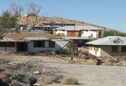 many abandoned buildings over the area